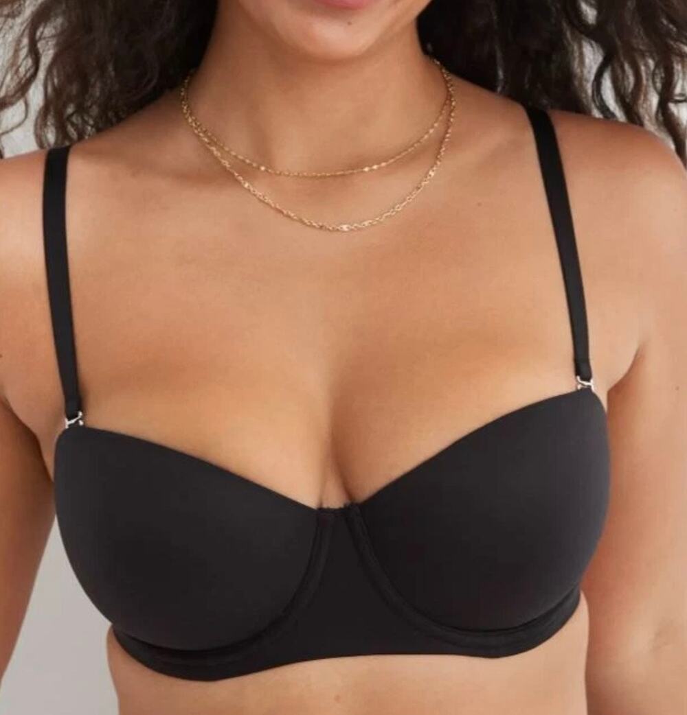 Aerie real good sunnie convertible black push up bra strapless NWT 36D ($49.50)